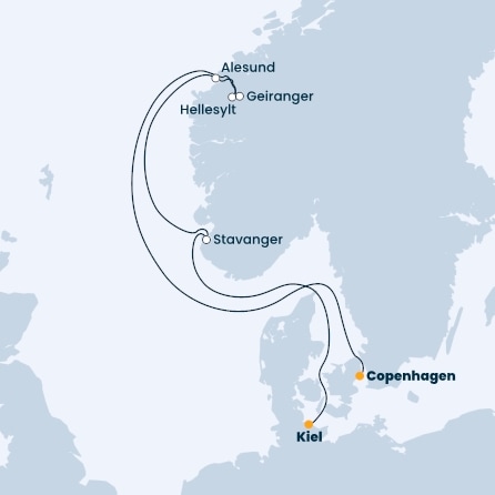 Denmark, Norway, Germany