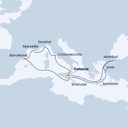 Italy, Turkey, Greece, Spain, France