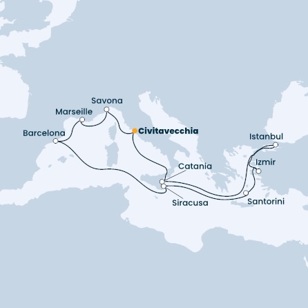 Italy, Turkey, Greece, Spain, France