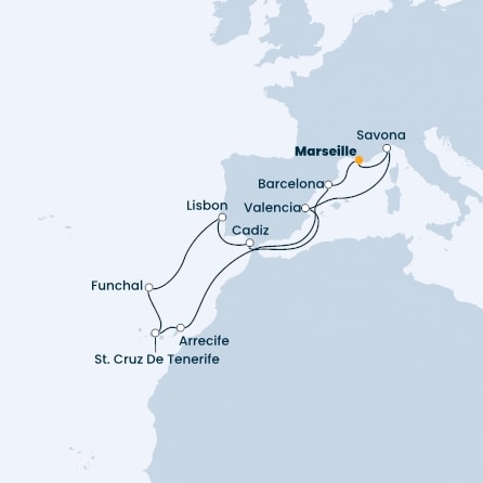 France, Italy, Spain, Canary Islands, Madeira , Portugal