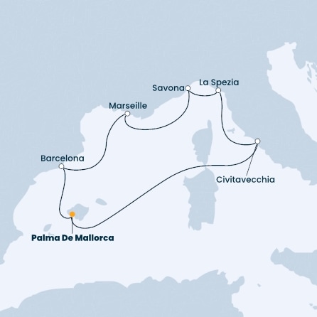 Balearic Islands, Spain, France, Italy