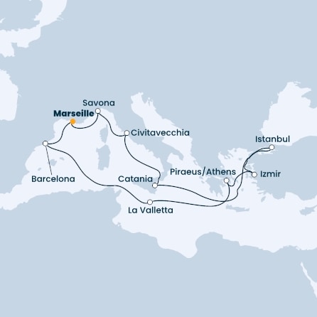 France, Italy, Turkey, Greece, Malta, Spain