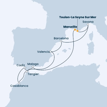 France, Spain, Morocco, Italy