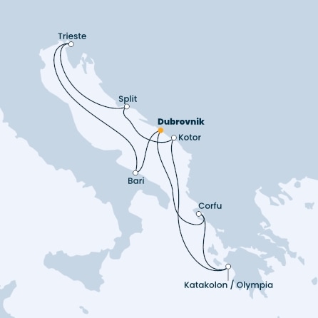 Croatia, Italy, Montenegro, Greece