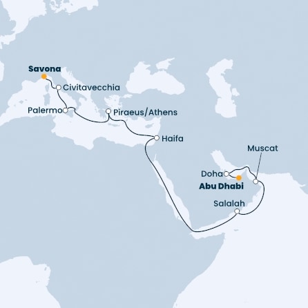 Italy, Greece, Oman, United Arab Emirates