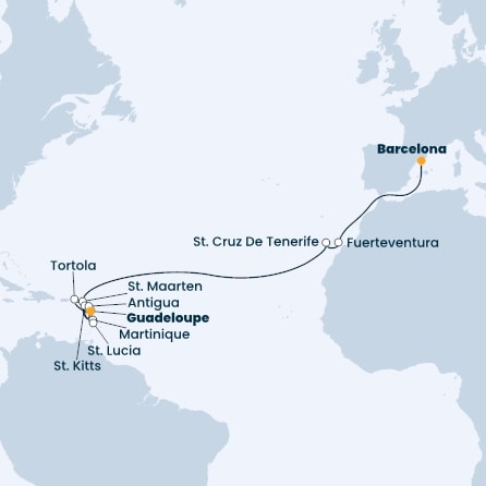 Spain, Canary Islands, Antilles, Virgin Islands