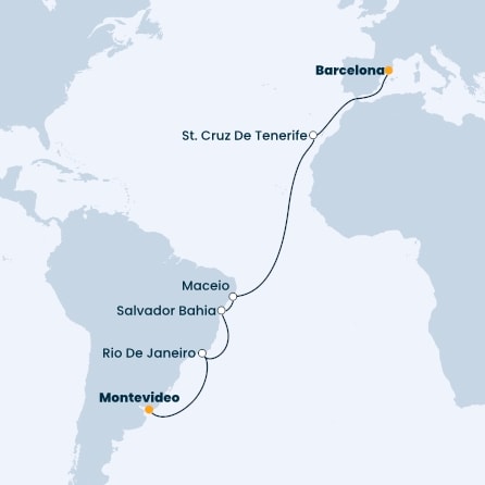 Spain, Portugal, Canary Islands, Brazil