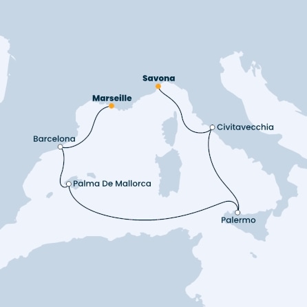 France, Spain, Balearic Islands, Italy