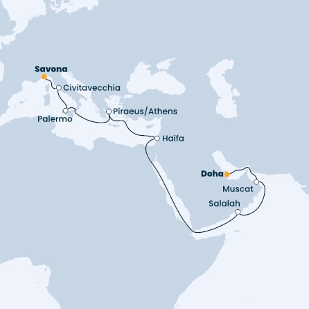 Italy, Greece, Oman