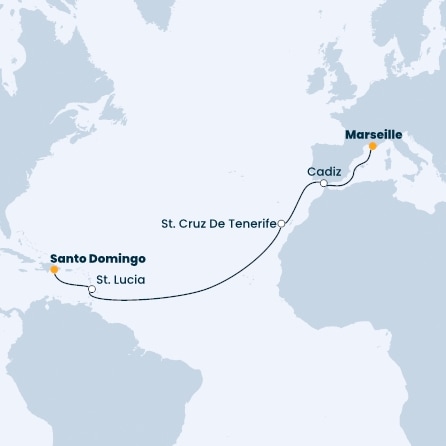 France, Spain, Canary Islands, Antilles