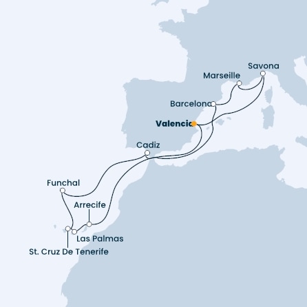 Spain, Canary Islands, Madeira , France, Italy
