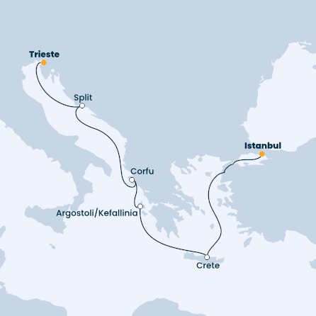 Italy, Croatia, Greece, Turkey