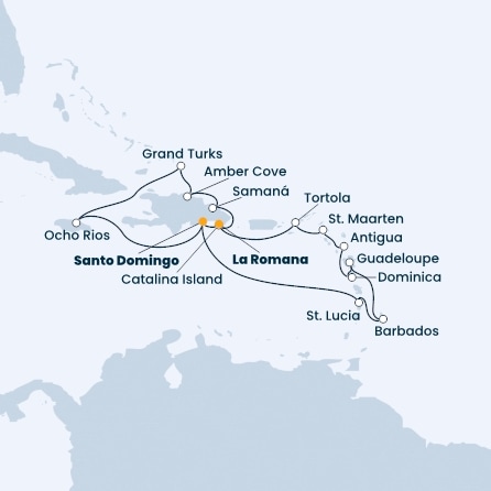 Jamaica, Turks Islands, Dominican Republic, Antilles, Dominica, Virgin Islands