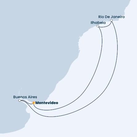 Uruguay, Argentina, Brazil