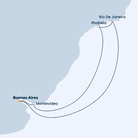 Argentina, Brazil, Uruguay