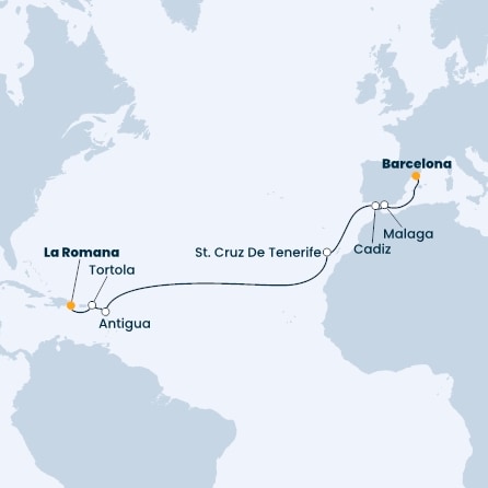 Dominican Republic, Virgin Islands, Antilles, Canary Islands, Spain