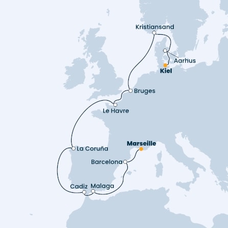 France, Spain, Belgium, Norway, Denmark, Germany
