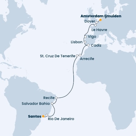 Brazil, Canary Islands, Spain, Portugal, France, England