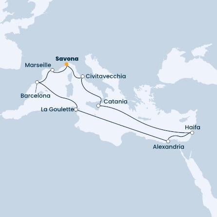 Italy, Egypt, Spain, France