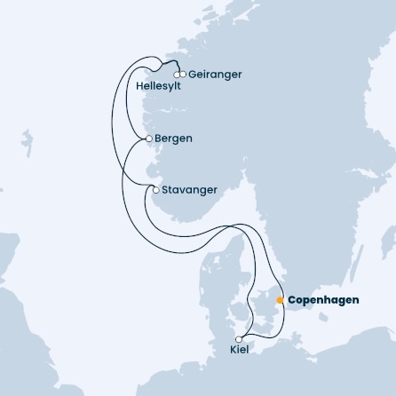 Denmark, Norway, Germany