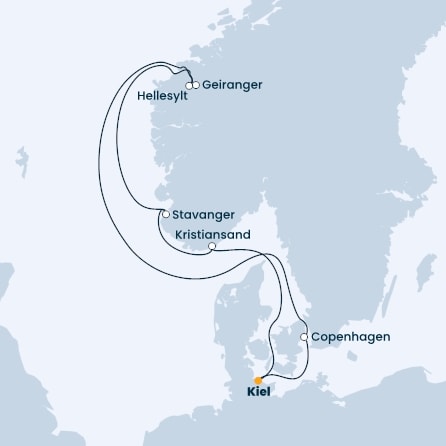 Germany, Denmark, Norway
