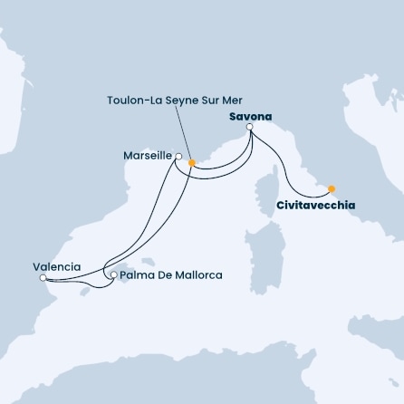Italy, France, Balearic Islands, Spain