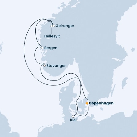 Denmark, Norway, Germany