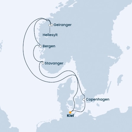 Germany, Denmark, Norway