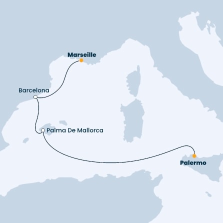 France, Spain, Balearic Islands, Italy