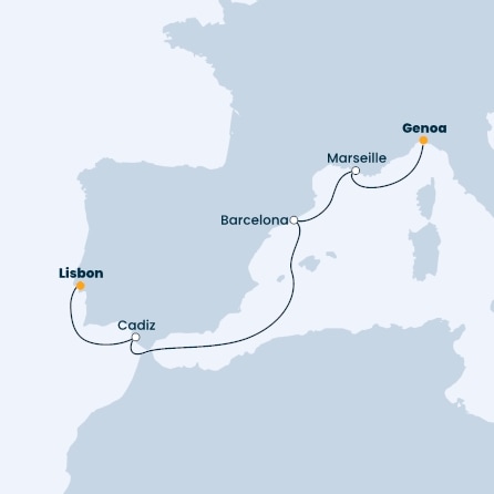 Italy, France, Spain, Portugal