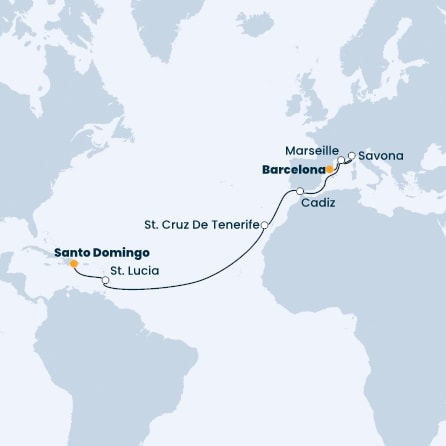 Spain, France, Italy, Canary Islands, Antilles