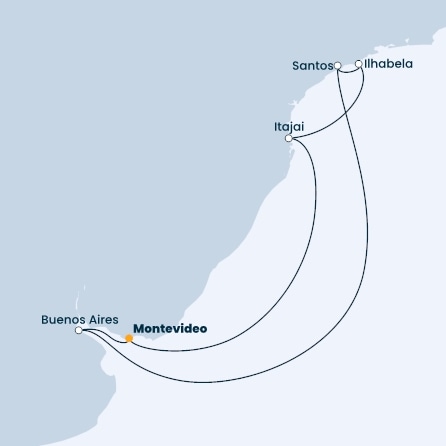 Uruguay, Argentina, Brazil