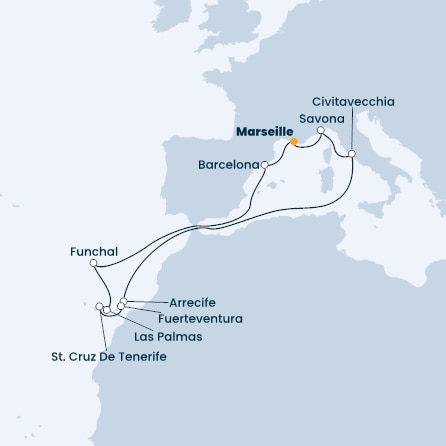France, Italy, Canary Islands, Spain, Madeira 