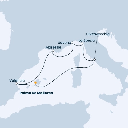 Balearic Islands, Spain, France, Italy