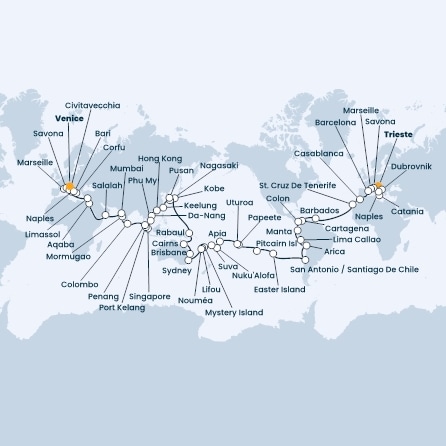 Italy, Croatia, France, Spain, Morocco, Canary Islands, Antilles, Colombia, Costa Rica, Panama, Chile, Polynesia, Australia, Japan, India