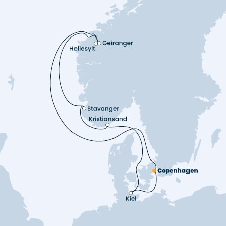 Denmark, Norway, Germany