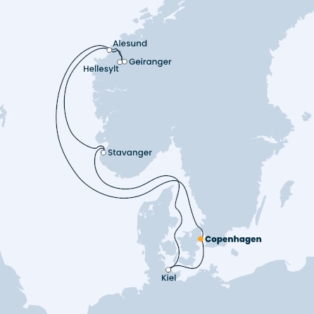 Denmark, Norway, Germany