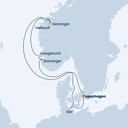 Denmark, Norway, Germany