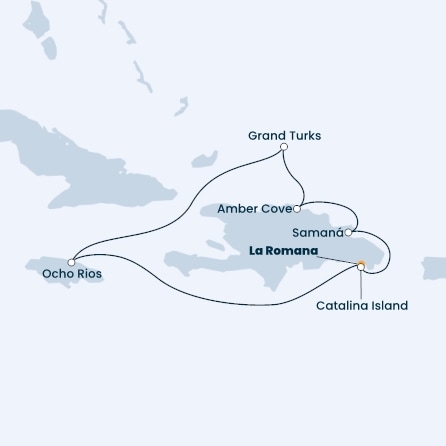 Dominican Republic, Jamaica, Turks Islands