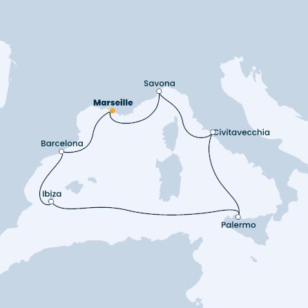France, Spain, Balearic Islands, Italy