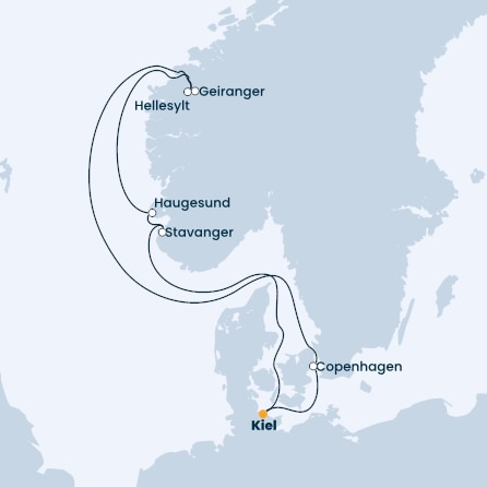 Germany, Denmark, Norway