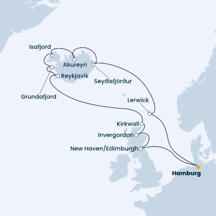 Germany, Scotland, Iceland